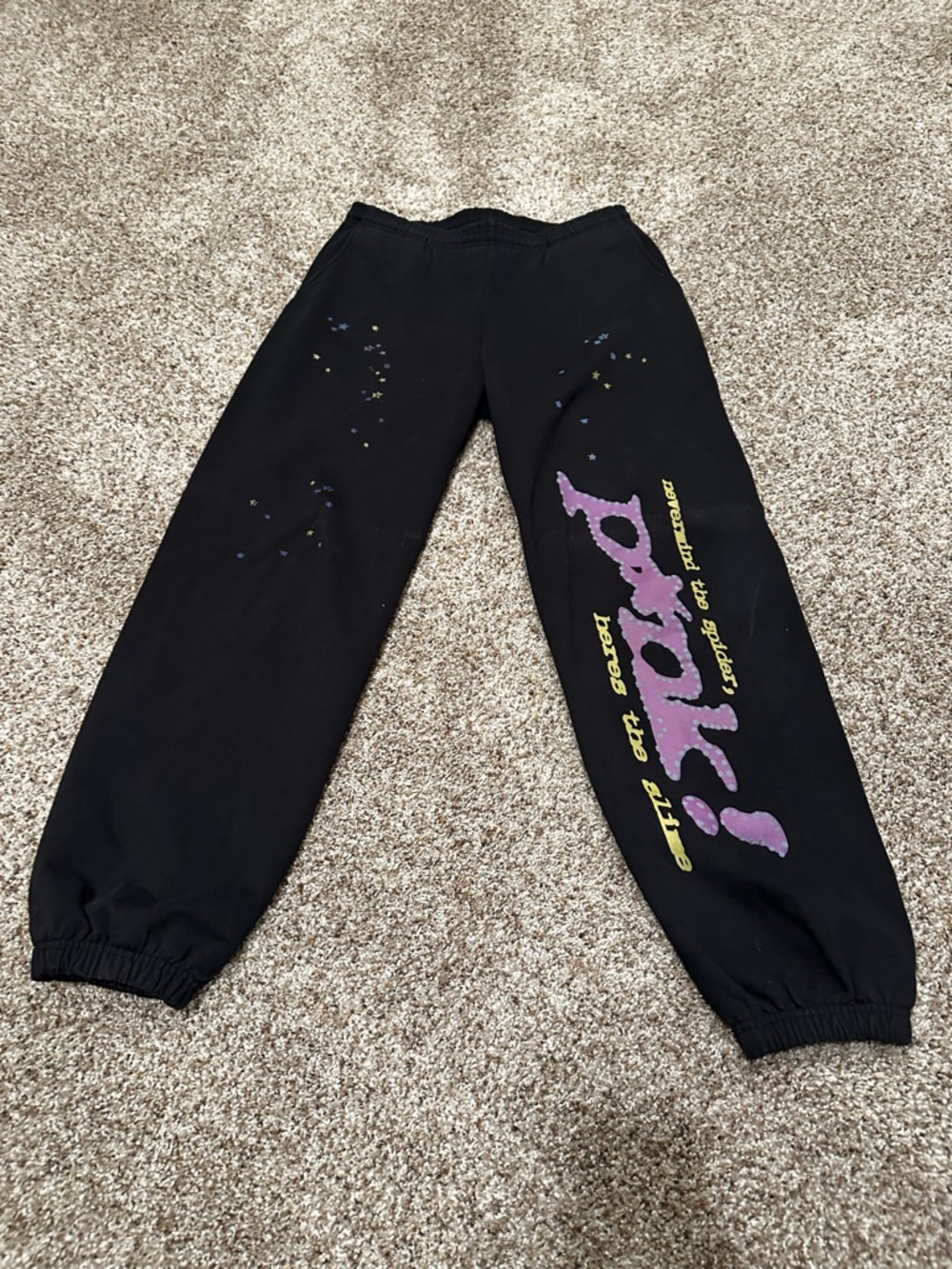 Pink Sp5der Pants Large